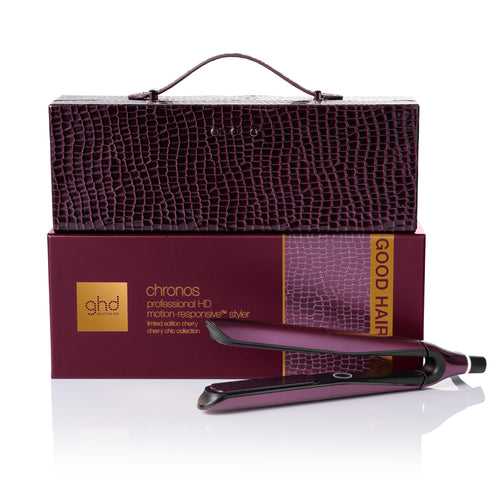 NEW GHD CHRONOS HAIR STRAIGHTENER IN CHERRY CHIC