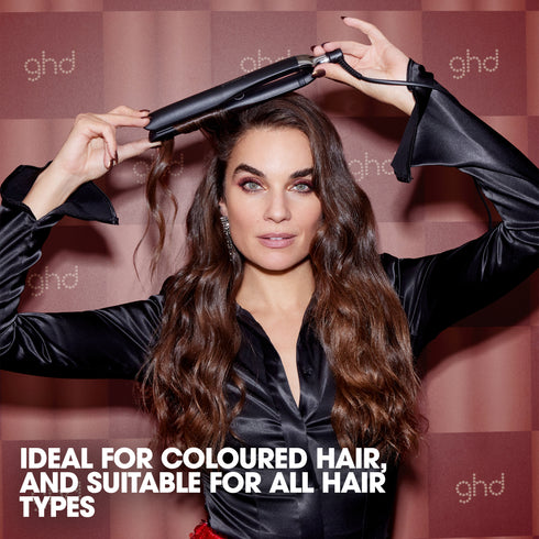 NEW GHD PLATINUM+ HAIR STRAIGHTENER FESTIVE GIFT SET IN BLACK (WORTH £304)