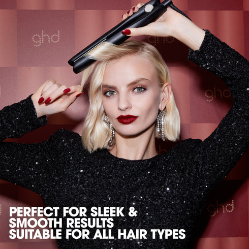 NEW GHD GOLD® HAIR STRAIGHTENER FESTIVE GIFT SET IN BLACK (WORTH £254)
