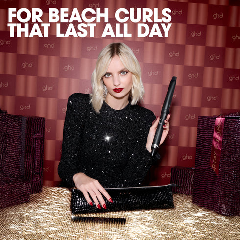 NEW GHD CHRONOS CURVE CONICAL WAND FESTIVE GIFT SET (28-23MM BARREL) (WORTH £239)