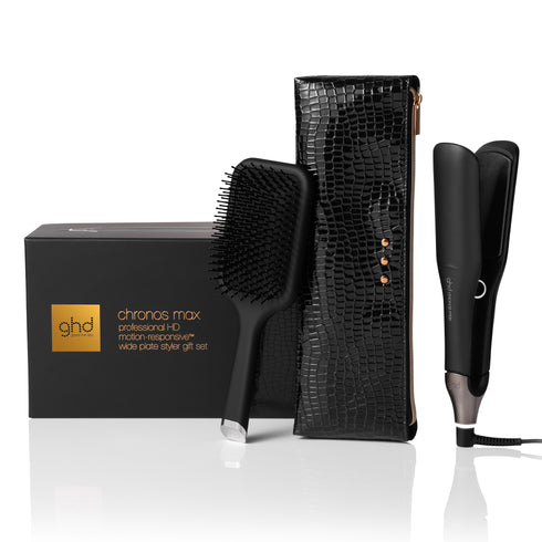 NEW GHD CHRONOS MAX BEST WIDE PLATE HAIR STRAIGHTENER FESTIVE GIFT SET (WORTH £364)