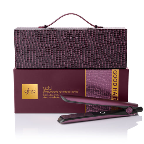 NEW GHD GOLD® HAIR STRAIGHTENER IN CHERRY CHIC