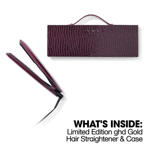 NEW GHD GOLD® HAIR STRAIGHTENER IN CHERRY CHIC