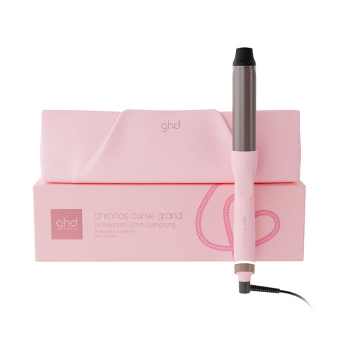 NEW GHD CHRONOS CURVE GRAND TONG (32MM BARREL) DUSTED PINK FOR BIG VOLUMINOUS CURLS