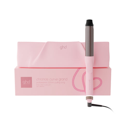 NEW GHD CHRONOS CURVE GRAND TONG (32MM BARREL) DUSTED PINK FOR BIG VOLUMINOUS CURLS