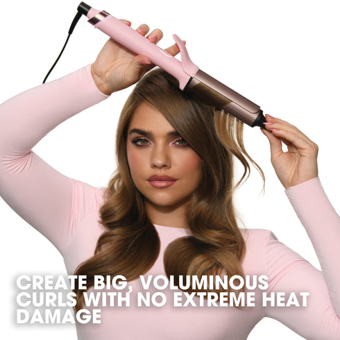 NEW GHD CHRONOS CURVE GRAND TONG (32MM BARREL) DUSTED PINK FOR BIG VOLUMINOUS CURLS