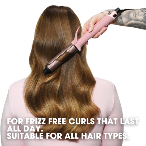 NEW GHD CHRONOS CURVE GRAND TONG (32MM BARREL) DUSTED PINK FOR BIG VOLUMINOUS CURLS