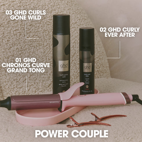 NEW GHD CHRONOS CURVE GRAND TONG (32MM BARREL) DUSTED PINK FOR BIG VOLUMINOUS CURLS