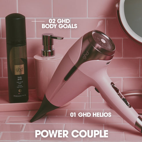 NEW GHD HELIOS HAIR DRYER IN DUSTED PINK