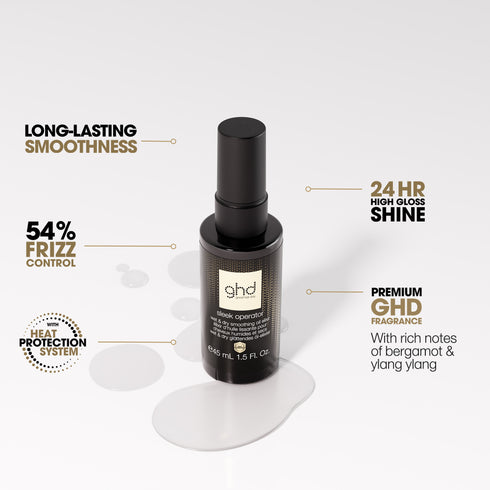 GHD SLEEK OPERATOR - WET OR DRY HAIR OIL ELIXIR