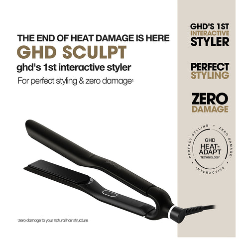 NEW GHD SCULPT INTERACTIVE HAIR STRAIGHTENER (26MM PLATE) BLACK