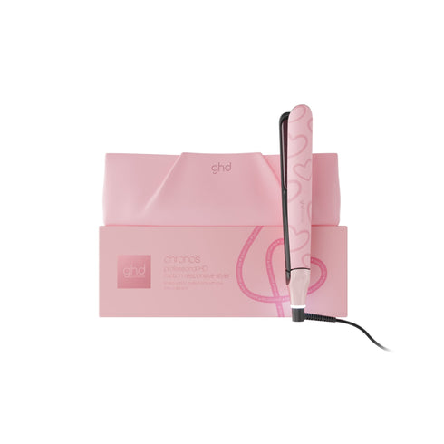 NEW GHD CHRONOS PROFESSIONAL HAIR STRAIGHTENER (26MM PLATE) DUSTED PINK