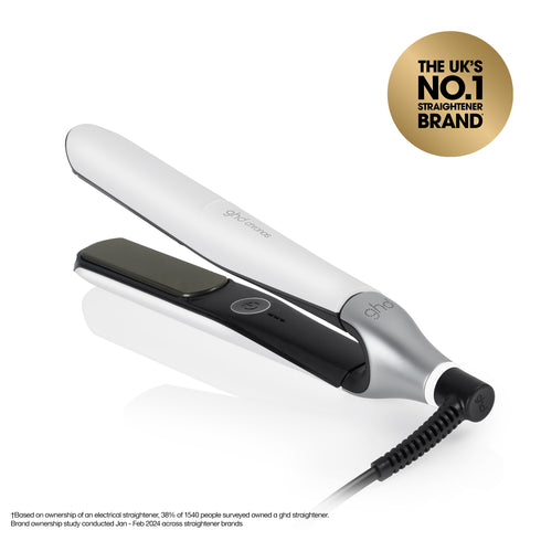 GHD CHRONOS HAIR STRAIGHTENER IN WHITE