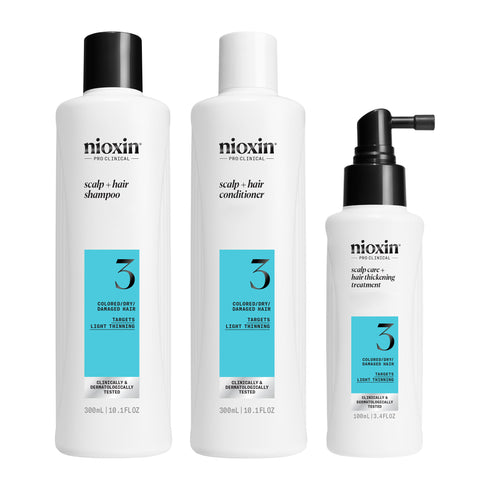 Nioxin System Loyalty Kit 3 - FOR COLOUR TREATED HAIR WITH LIGHT THINNING