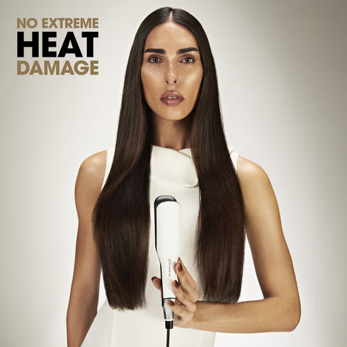 GHD CHRONOS MAX BEST WIDE PLATE HAIR STRAIGHTENER (43MM PLATE) WHITE