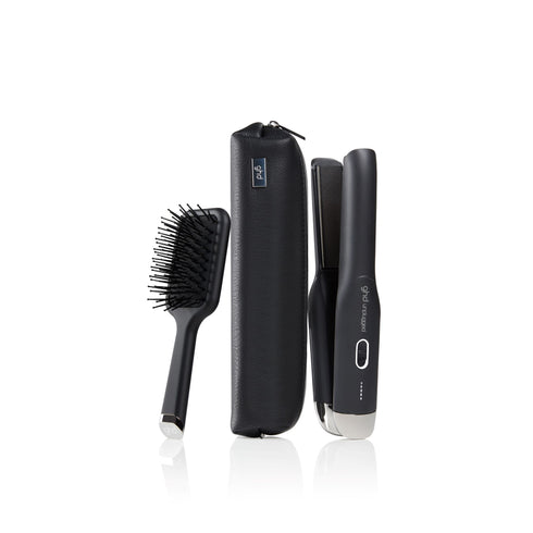 GHD UNPLUGGED CORDLESS HAIR STRAIGHTENER GIFT SET - includes accessories worth £42