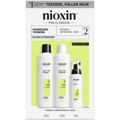 Nioxin System Trial Kit 2 - FOR NATURAL HAIR WITH PROGRESSED THINNING