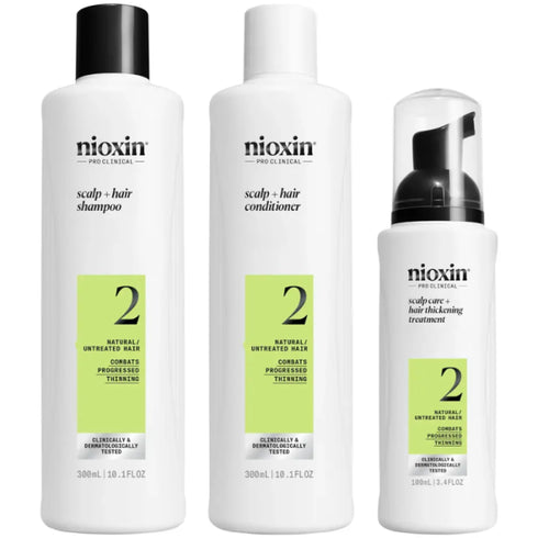 Nioxin System Trial Kit 2 - FOR NATURAL HAIR WITH PROGRESSED THINNING