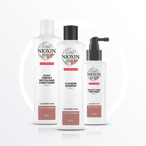 Nioxin 3 Trial Kit for Coloured Hair with Light Thinning
