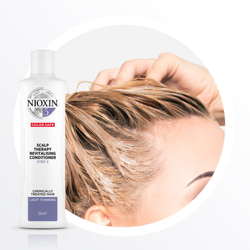 Nioxin 5 Trial Kit for Chemically Treated Hair with Light Thinning