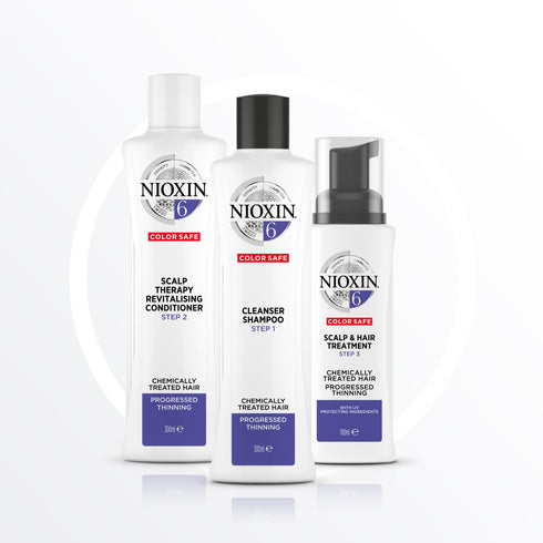 Nioxin 6 System Trial Kit for Chemically Treated Hair with Progressed Thinning