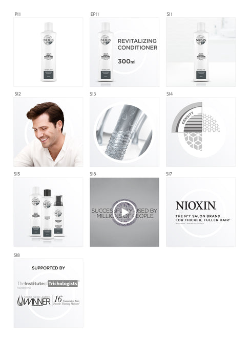 Nioxin 2 Scalp Therapy Revitalising Conditioner for Natural Hair with Progressed Thinning 300ml