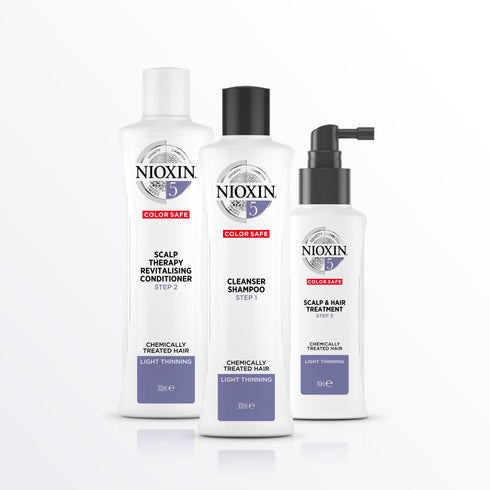 Nioxin 5 Scalp & Hair Treatment for Chemically Treated Hair with Light Thinning 100ml