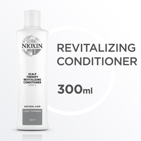 Nioxin 1 Scalp Therapy Revitalising Conditioner for Natural Hair with Light Thinning 300ml