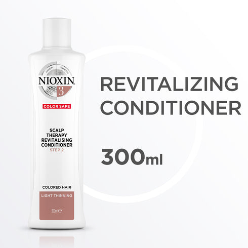 Nioxin 3 Scalp Therapy Revitalising Conditioner for Coloured Hair with Light Thinning 300ml