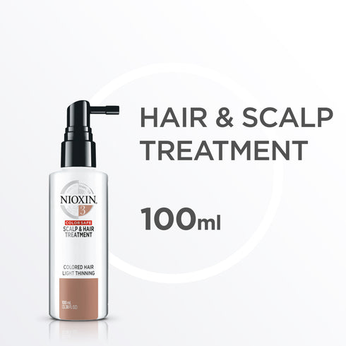 Nioxin 3 Scalp & Hair Treatment for Coloured Hair with Light Thinning 100ml
