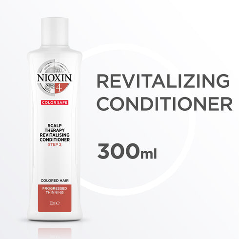 Nioxin 4 Scalp Therapy Revitalising Conditioner for Coloured Hair with Progressed Thinning 300ml