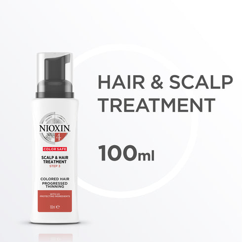 Nioxin 4 Scalp & Hair Treatment for Coloured Hair with Progressed Thinning 100ml
