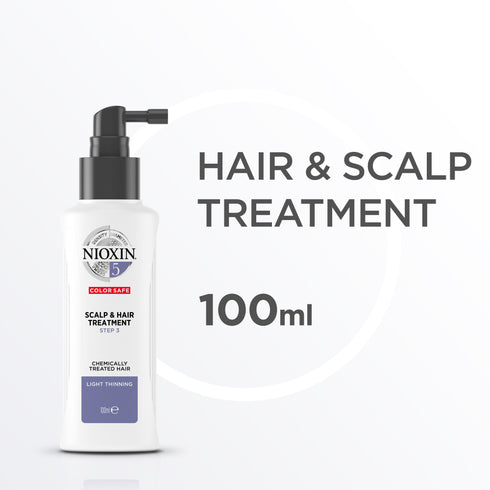 Nioxin 5 Scalp & Hair Treatment for Chemically Treated Hair with Light Thinning 100ml