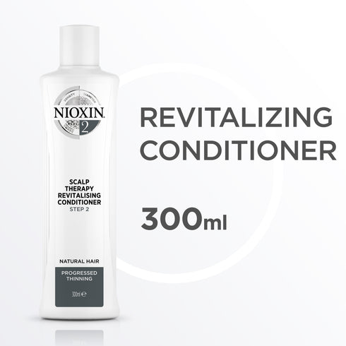 Nioxin 2 Scalp Therapy Revitalising Conditioner for Natural Hair with Progressed Thinning 300ml