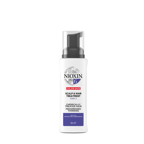 Nioxin 6 Scalp & Hair Treatment for Chemically Treated Hair with Progressed Thinning 100ml
