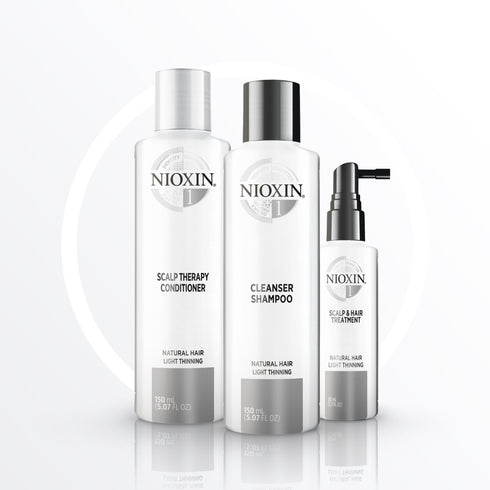 Nioxin 1 Trial Kit for Natural Hair with Light Thinning