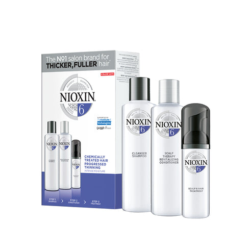 Nioxin 6 System Trial Kit for Chemically Treated Hair with Progressed Thinning