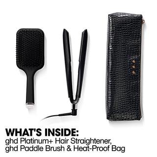 GHD Platinum+ Hair Straightener Festive Gift Set In Black (Worth £284)