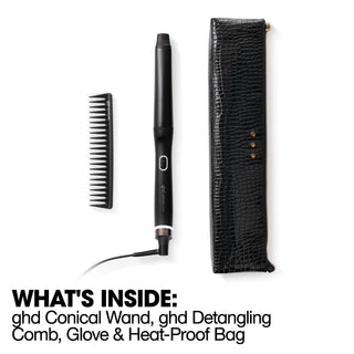 GHD Chronos Curve Conical Wand Festive Gift Set (28-23mm Barrel) (Worth £239)