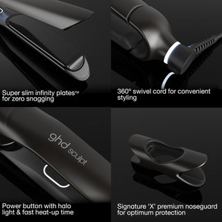 GHD Sculpt Interactive Hair Straightener (26mm Plate) In Black