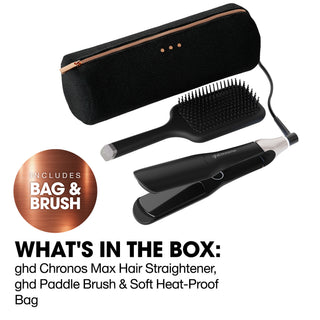 GHD Chronos Max Best Wide Plate Hair Straightener Festive Gift Set (Total Value £356.50)