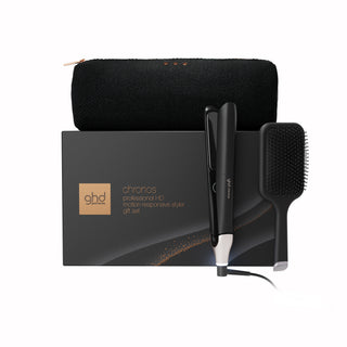 GHD Chronos Hair Straightener Festive Gift Set In Black (Total Value £356.50)