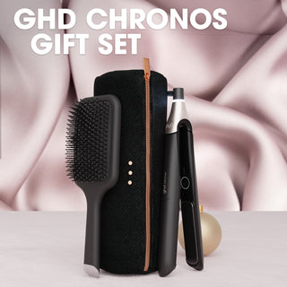 GHD Chronos Hair Straightener Festive Gift Set In Black (Total Value £356.50)