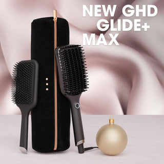 GHD Glide+ Max Hot Brush Festive Gift Set In Black (Total Value £246.50)