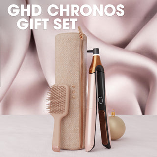 GHD Chronos Hair Straightener Festive Gift Set In Cashmere Beige (Total Value £361)