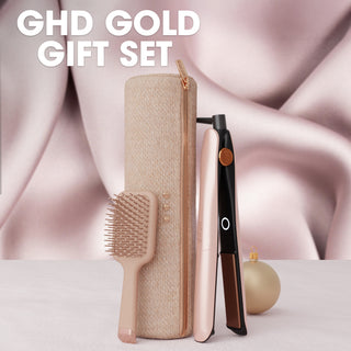 GHD Gold Hair Straightener Festive Gift Set In Cashmere Beige (Total Value £261)