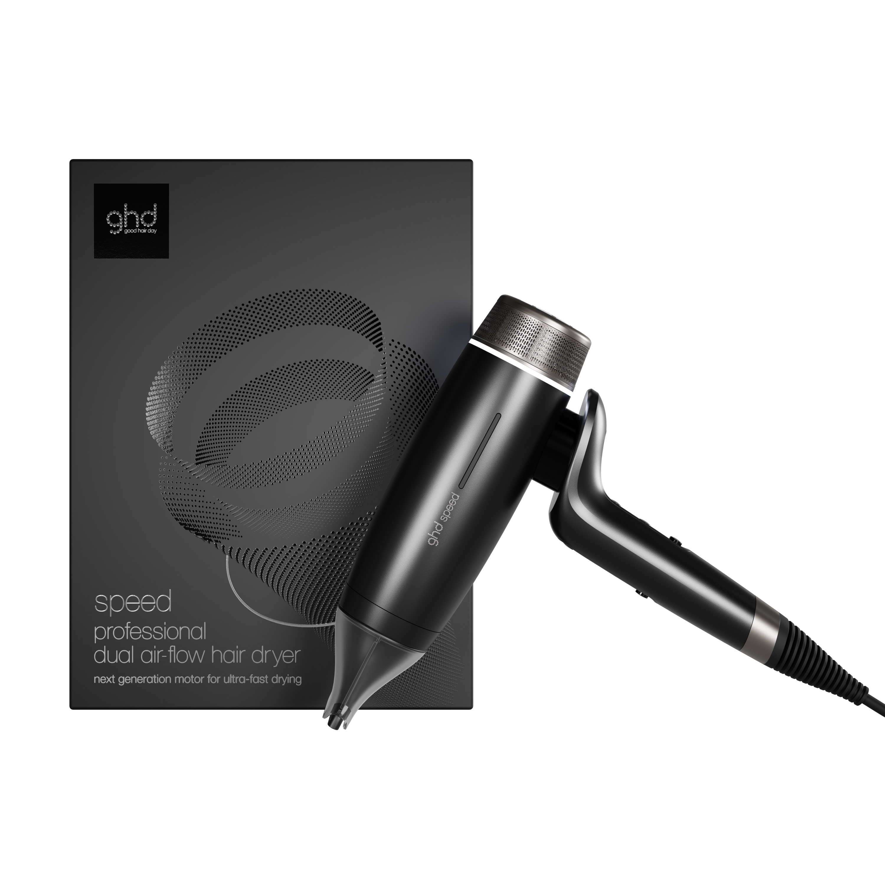 NEW GHD SPEED IONIC HAIR DRYER IN BLACK – HOB Homecare NEW GHD SPEED IONIC HAIR DRYER IN BLACK – HOB Homecare