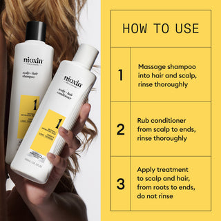 Nioxin System 1 Shampoo For Natural Hair with Light Thinning 300ml