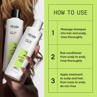 Nioxin System 2 Shampoo For Natural Hair with Progressed Thinning 300ml