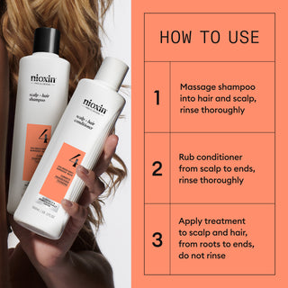 Nioxin System 4 Shampoo For Coloured Hair with Light Thinning 300ml